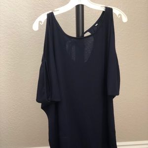Dark Navy Tunic Style Top